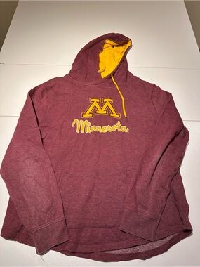 Colosseum Maroon Hoodie with Gold Lined Hood